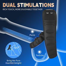 Load image into Gallery viewer, Penistrainer Vibrator Vergrößerung Cockring Stimulator mit 9 Vibrationsmodi
