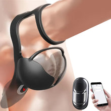 Load image into Gallery viewer, 360° Hoden Vollabdeckungsstimulator Penistrainer Cock Ring mit 9 Vibrations &amp; Heizmodi