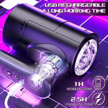Load image into Gallery viewer, Elektrischer Masturbatoren Penis Trainer Blowjob mit 5 Teleskopmodi &amp; 5 Rotationsmodi