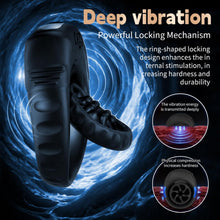 Load image into Gallery viewer, Penistrainer Vibrator Vergrößerung Cockring Stimulator mit 9 Vibrationsmodi