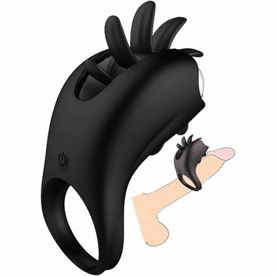 Penisring Vibrator Klitorisstimulator Cockringe Extrem Silikon G-Punkt Penis Ring Penisring Vibration Sex Toy Cock Ring mit 10 Vibration Modes