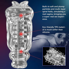 Load image into Gallery viewer, Automatischer Penispumpen Masturbatoren mit 10 Vibrationsmodi und Saugmodi