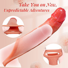 Load image into Gallery viewer, APP Vibrationsmodi Sex Spielzeug für Paare Frauen Extrem Realistisch Dildo Penis Sleeve für Vergrößerung und Zeit Verlängern