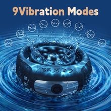 Load image into Gallery viewer, Penistrainer Vibrator Vergrößerung Cockring Stimulator mit 9 Vibrationsmodi