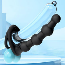 Load image into Gallery viewer, Penisring Anal Vibrator mit Fernbedienung Silikon Cockring Analkugeln 10 Vibrationsmodi Penis Ring Stimulator Anal Dildo Butt Plug Extreme Sexspielzeuge für Männer Frauen und Paare