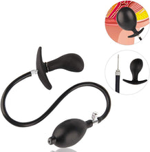 Load image into Gallery viewer, Aufblasbarer Butt Plug Prostata Massagegerät mit Metallport, Anal Sex Toy für Anfänger Fortgeschrittene Anal Plug für Männer Frauen Prostata Vagina Stimulation