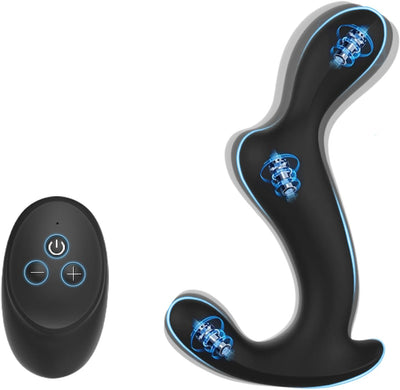 3 Motoren Analvibratoren für Mann Prostata Stimulation Anal Plug Sexspielzeug Vibrator Dildo Vibratoren Silikon Sex Toy IPX7 Wasserdicht USB Ladekabel Sex Spielzeug für die Männer Frau