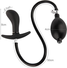 Load image into Gallery viewer, Aufblasbarer Butt Plug Prostata Massagegerät mit Metallport, Anal Sex Toy für Anfänger Fortgeschrittene Anal Plug für Männer Frauen Prostata Vagina Stimulation