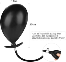 Load image into Gallery viewer, Aufblasbarer Butt Plug Prostata Massagegerät mit Metallport, Anal Sex Toy für Anfänger Fortgeschrittene Anal Plug für Männer Frauen Prostata Vagina Stimulation