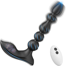 Load image into Gallery viewer, Analvibrator Analplug Vibratoren, Silikon Analkugeln mit 10 Vibrationmodi Buttplug Prostata Stimulator Sexspielzeug für Männer, Frauen, Paare