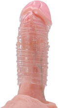 Load image into Gallery viewer, 4er Pack Dick Sleeve - Silikon Transparente Wiederverwendbare Peniskondome für Intensive Stimulation Penishülle für Penisverlängerung und Erektionsverbesserung