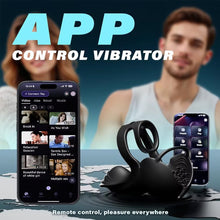 Load image into Gallery viewer, 360° Hoden Vollabdeckungsstimulator Penistrainer Cock Ring mit 9 Vibrations &amp; Heizmodi