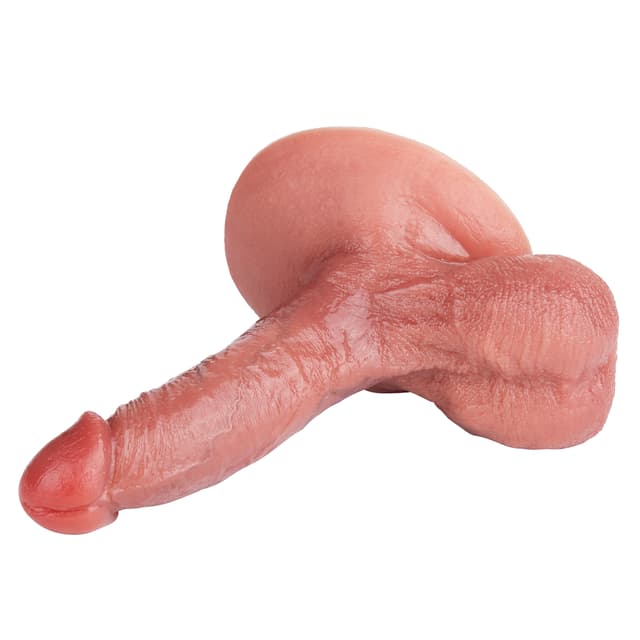 Realistisch – einführbare Länge: 13,5 cm, starker Saugnapf, Venenstruktur, Silikondildo, Oralsex-Training