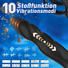 Load image into Gallery viewer, Analvibratoren Prostata Stimulation Männer 10 StoBfunktionmodi Analspielzeuge für Vaginaler Anal,APP Fernbedienung Penisring Schub Dildo Buttplug Sex Spielzeug für Männer Paare