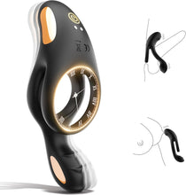 Load image into Gallery viewer, Penisring Vibrator Spielzeug für die Paare Klitoris, Penis Ring Erotisches Sex Spielzeug für Paare Extrem Sex 10 Vibrationsmodi, Penisringe Sex Spielzeug für die Männer Solo Dual Cockring Massagegerät