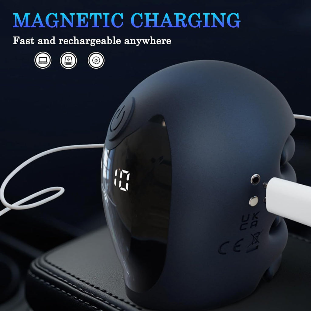 Latest 3.0 Vibrator Masturbating for Men Electric, Sword Helmet Design Glans Stimulator Man Masturbators Ring Vibrator, 10 Vibrator Modes, Prostate Vibration Men Masturbator