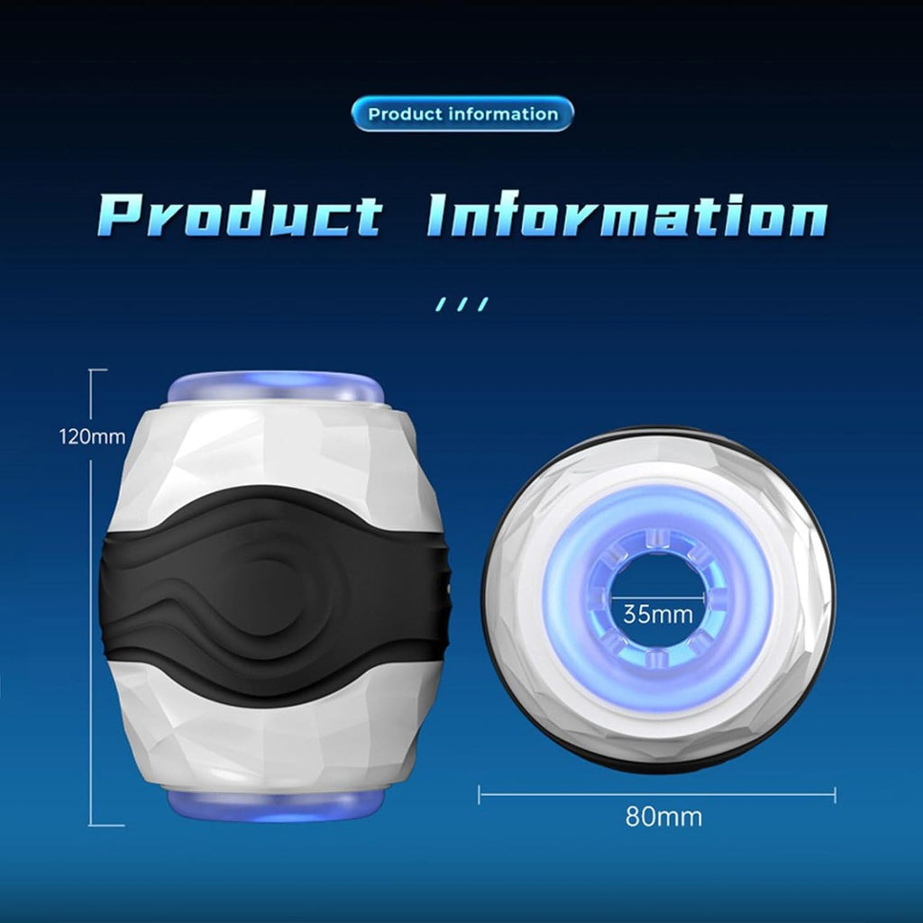 Herren Dual Channel Elektrischer Masturbator mit 10 Vibrationsmodi Penisvibrator, Penistrainer Sexspielzeug Elektrischer Masturbationsbecher Männer Solo Sexspielzeug