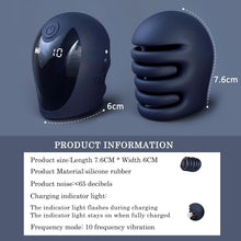 Load image into Gallery viewer, Latest 3.0 Vibrator Masturbating for Men Electric, Sword Helmet Design Glans Stimulator Man Masturbators Ring Vibrator, 10 Vibrator Modes, Prostate Vibration Men Masturbator