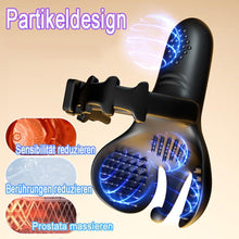 Load image into Gallery viewer, Vibrator Cockringe Extrem Silikon Penisring Vibratoren mit Hoden Vibrierende Cockring für Männer mit 10 Vibrationmodis für Penis Sex Spielzeug für die Männer Stimulation Sex Toy