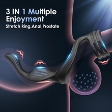 Load image into Gallery viewer, Vibrating Cock Ring Anal Plug - Sex Toys for Men Adult Toy Penis Ring with 11 Vibrators Modes, Vibrating Butt Plug Prostate Massager Male Sex Toy, Remote Control Vibrator Prostate Toy Lesbian Sex Toys