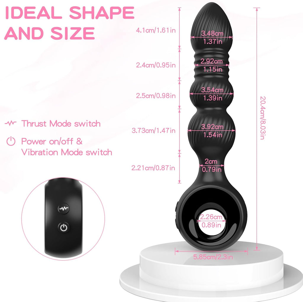 Analvibratoren für Mann, Wordone Analplug für Männer mit 10 Vibrationen&7 Stoßbewegungen, Buttplug Prostata Stimulation Sex Spielzeug für die Männer, Analspielzeug-Analplug# für Frauen Paare