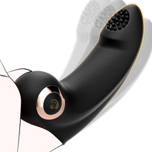 Load image into Gallery viewer, Fingervibrator für Sie Klitoris und G-Punkt mit 10 Vibrationsmodi, Erotik Sex Toy Tragbare Nippel Stimulator Fingerhülle mit Silikon Textur Bürste Sexspielzeug für Paare Frauen