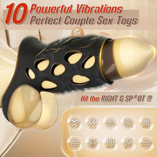 Load image into Gallery viewer, Penisring Vibratoren mit APP Fernbedienung,Penisring Vibratoren mit 10 Intensive Vibrationsmodi, Dehnbar Silikon Cockring,Sex Spielzeug für die Männer Elektrische Penis Trainer Vibrator