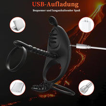 Load image into Gallery viewer, Penisring Vibrator für Männer enis Ring für Paare Extrem,7 Vibrationsmodi Cockring Penistrainer Sexspielzeug für Klitoris für längere Erektion Stimulation Penis Sex Toys penisring mit vibrator