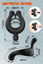 Load image into Gallery viewer, Penisring Vibrator, Penis Ring Sex spielzeug für Die Paare Penis Massagegerät für Langwährende Erektion, Sex Spielzeug für Die Männer mit 9 Vibrationsmodi, Erotisches Sexspielzeug Sex Toyset Damen