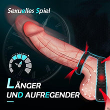 Load image into Gallery viewer, Dual Penisring Vibratoren mit starken Stimulation Dehnbar Cockring aus Silikon Penis Ringe für langes Spiel, Penis stimulator für Sex Männer und Paare