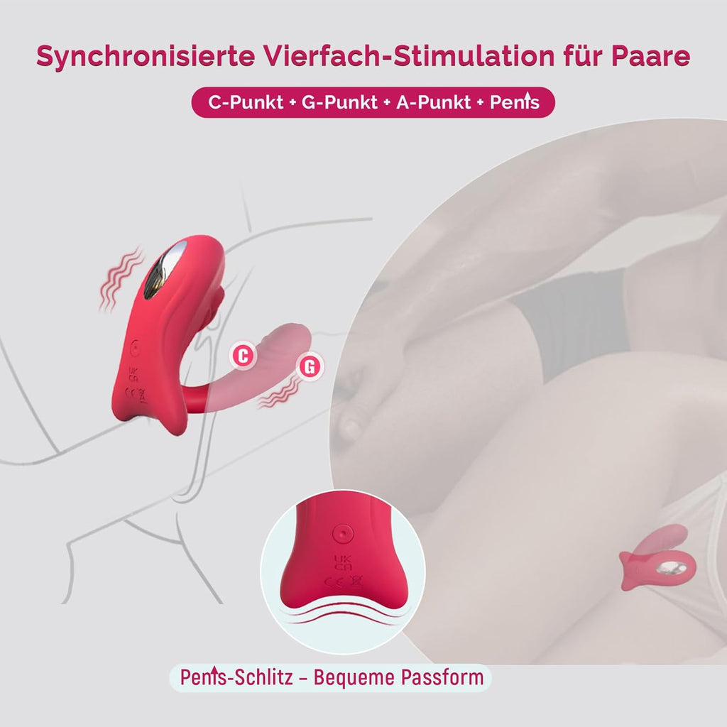 Sex Spielzeug für die Paare Frau Männer, Rose Mini G Punkt Vibration für Frauen, Vibratorensets für Frauen Klitoris mit Fernbedienung Leise, Vibrator App, BDSM Erotisches Sexspielzeug Spiele
