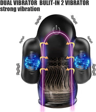 Load image into Gallery viewer, PINTLE Penis Vibrator Elektrischer Masturbator Cup mit 10 Vibrationsmodi, Fernbedienung und 360° Umwickeln Stimulation Eichelmassage Training Masturbation Masturbieren Sex Spielzeug für die Männer