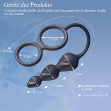 Load image into Gallery viewer, Analvibrator mit Penisring Hodenring,Analplug Analkugeln mit 10 Vibrationsmodus Fernbedienung,Vibrator Vibration Vibratorensets Analspielzeuge erotisches Sex Spielzeug für die Männer