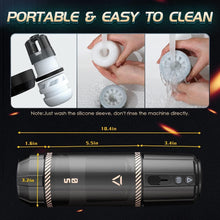 Load image into Gallery viewer, Elektrischer Masturbator Cup mit 8 Teleskop Rotierende Vibration Stoßfunktion, Sex Spielzeug für die Männer solo, Taschenmuschi Masturbieren für Männer Penis Masturbatoren, Sex Toys mit 3D Vagina