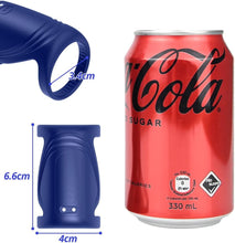Load image into Gallery viewer, Penisring Vibrator Silikon Dual Cockring mit Fernbedienung Stimulation Masturbieren Penis Trainer mit 10 Vibrationsfrequenz Modi Stimulator Sexspielzeug für Männer und Paare