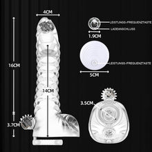 Load image into Gallery viewer, Dildo Vibrator mit 10 Vibrationmodi und Fernbedienung Analvibrator Buttplug Klitorisstimulator G-Punkt-Prostata-Stimulator Klitoris-Massagegerät Analdildo für Frauen Männer Paare