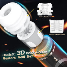 Load image into Gallery viewer, Elektrischer Masturbator Cup mit 8 Teleskop Rotierende Vibration Stoßfunktion, Sex Spielzeug für die Männer solo, Taschenmuschi Masturbieren für Männer Penis Masturbatoren, Sex Toys mit 3D Vagina