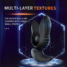 Load image into Gallery viewer, Aufblasbarer Analplug mit 10 Vibrationsmodi Vibrator Anal Dildo Riesige Butt Plug Anal Expansion Sex Spielzeug Männlichen Prostata-massagegerät anal vibrator