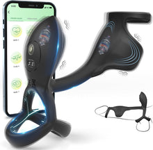 Load image into Gallery viewer, APP Penisring Set Sex Spielzeug für die Männer, 9 Vibrationsmodi Penis Vibrator Massagegerät, Penis Ring Cockringe Erotik Sexspielzeug für Paare Extrem Sex, Cockring Hodenringe Erotisches für Klitoris