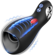 Load image into Gallery viewer, Sex Spielzeug für die Männer Masturbator, Elektrischer Masturbieren für Männer mit 5 Zungenleckmodi Hohler Ring, 3IN1 Penis Vibrator Sexspielzeug 360° Umwickeln Penistrainer 10 Vibrationsmodi Sex Toys