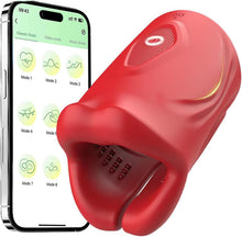 Load image into Gallery viewer, Penistrainer APP Steuerung Elektrischer Masturbator Eichel Stimulator für Männer mit 9 Vibrationsmodi Masturbatoren Oralsex Penis Vibrator Masturbieren Sex Spielzeug für die Männer Solo