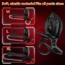 Load image into Gallery viewer, Prostata Vibrator APP Steuerung Silikon Penisring Vibratoren Cockring Erotisches Sexspielzeug, Mit 10 Vibrationsmodi Cockring Penistrainer Massagegerät Hodenring-Vibrator für Männer Solo