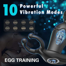 Load image into Gallery viewer, Analvibratoren für Mann Buttplug Analplug Vibration Sex Spielzeug für Paare G-Punkt Prostata Vibrator mit 10 Vibrationmodi Analkugeln Liebeskugeln mit Penisring Hoden Ring