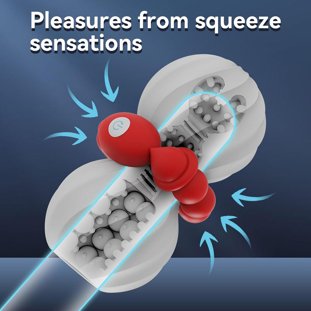 Elektrischer Masturbator Mann mit 9 Vibrationsmodi Elektrischer Masturbator Cup 3D Realistische Vagina Heizung,Automatischer Mastubratoren Taschenmuschi Penis Stimulator Penis Masturbatoren