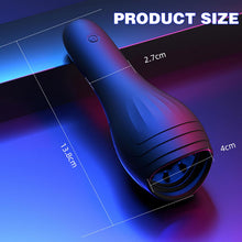 Load image into Gallery viewer, Buntune Elektrischer Cup Masturbator Sexspielzeug für Männer Silikon Penis Trainer Vibrator mit 10 Vibrationsmodi und Zunge Lecken Saugmodi Eichel Stimulator für Herren Taschenmuschi Massagegerät