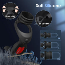Load image into Gallery viewer, Vibrating Cock Ring Anal Plug - Sex Toys for Men Adult Toy Penis Ring with 11 Vibrators Modes, Vibrating Butt Plug Prostate Massager Male Sex Toy, Remote Control Vibrator Prostate Toy Lesbian Sex Toys