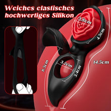 Load image into Gallery viewer, Penisring Vibrator mit Klitoris Hoden Stimulator Penis Ring Vibratoren Sex spielzeug für die paare Cockring mit 9 Vibrationsmodi Sex Spielzeug für die Männer Solo erotisches sexspielzeug für paare