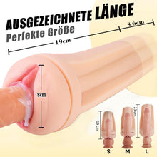 Load image into Gallery viewer, Elektrischer Masturbator mit 5 Saugmodi 10 Vibrationsmodi Sex Spielzeug für die Männer solo Masturbieren für Männer blowjob Männer Taschenmuschi 20cm lang realistische masturbatoren Vagina Pussy