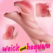 Load image into Gallery viewer, Realistischer Masturbator Taschenmuschi Silikon Masturbieren Sex Spielzeug mit 5D Klitoris Doppelkanal Masturbator Groß für Mann 2 in 1 Sexspielzeug für die Männer solo