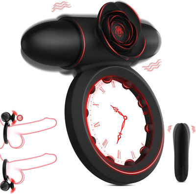 Penisring Vibrator mit Bullet-Vibrator Sex Spielzeug für die Paare Männer, Vibration-Penisringe Sex Toys mit 10 Modi Cockring für Penis Testikel Stimulation, Klitorisstimulator Sexspielzeug für Frauen